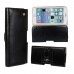 iPhone 6 6s 4.7 - Genuine Leather Pouch Carrying Case Wallet Holster with Belt Clip Phone Protective Cover Case - Black